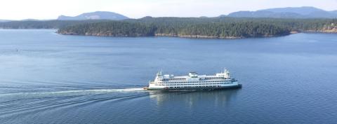 Washington State Ferry in the San Juan Islands