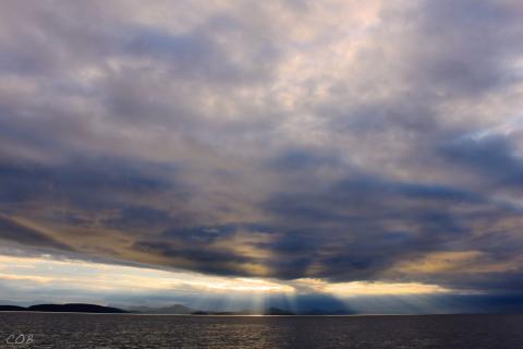 Cloudy day in the San Juan Islands